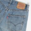 Vintage Levis 501 Frayed Denim Shorts In Stonewash Blue Made In Uk Small Medium 2