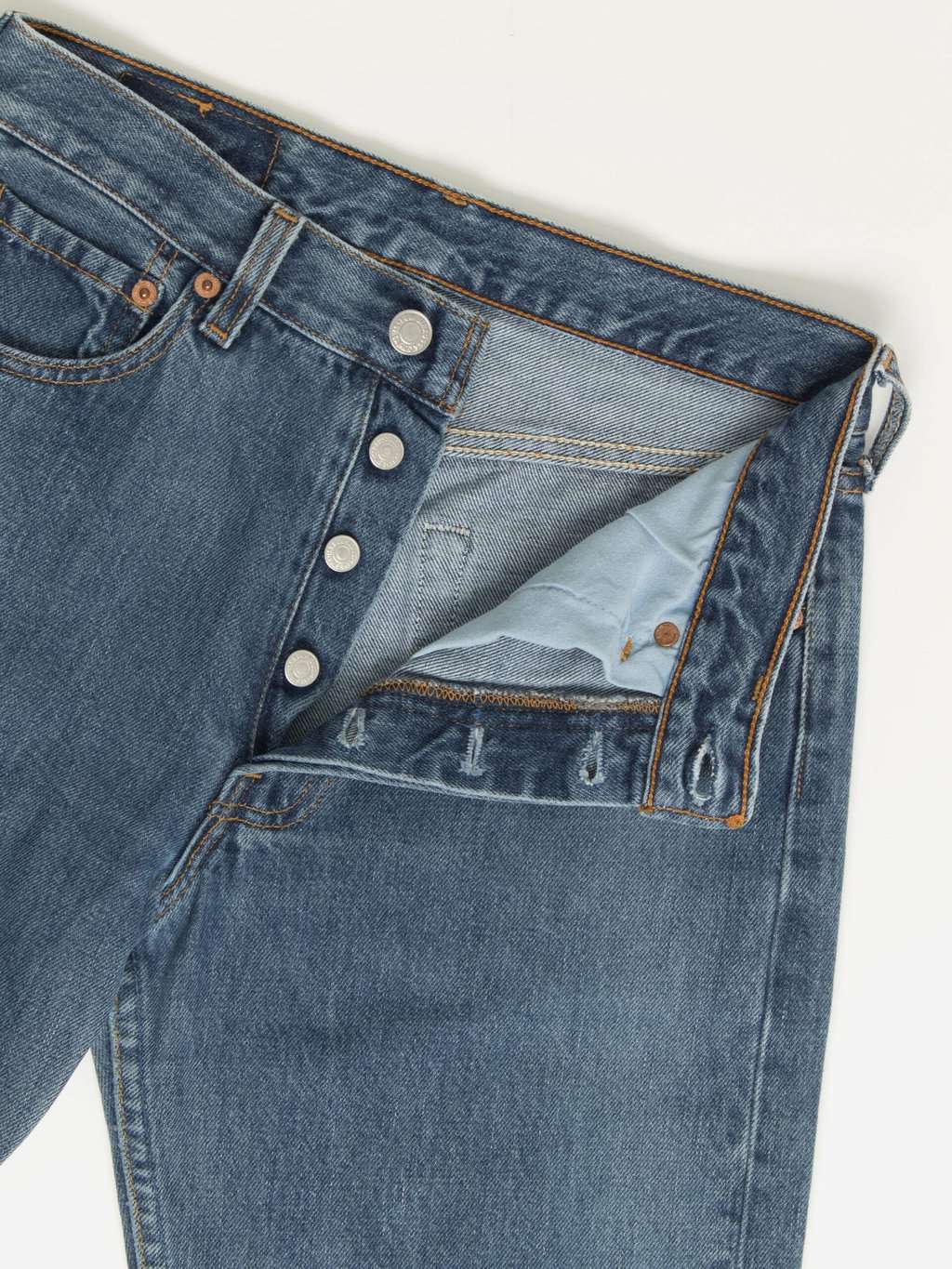 Vintage Levis 501 Jeans 28 X 29 Blue Stonewash Usa Made 90s 2