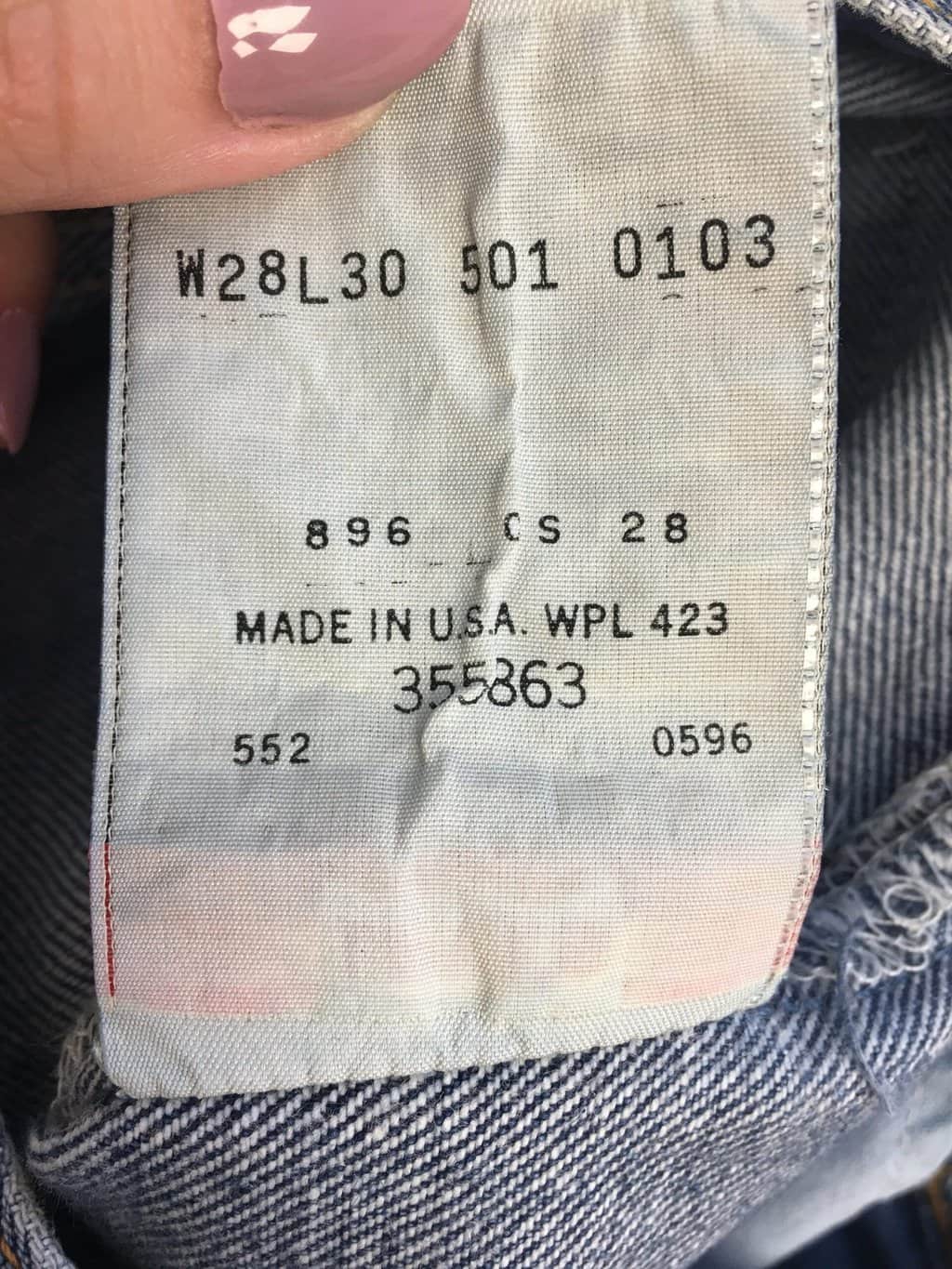 Vintage Levis 501 Jeans 28 X 29 Blue Stonewash Usa Made 90s 5