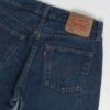 Vintage Levis 501 Jeans 28 X 31 Dark Blue Mid Wash Uk Made Late 80s Early 90s 4