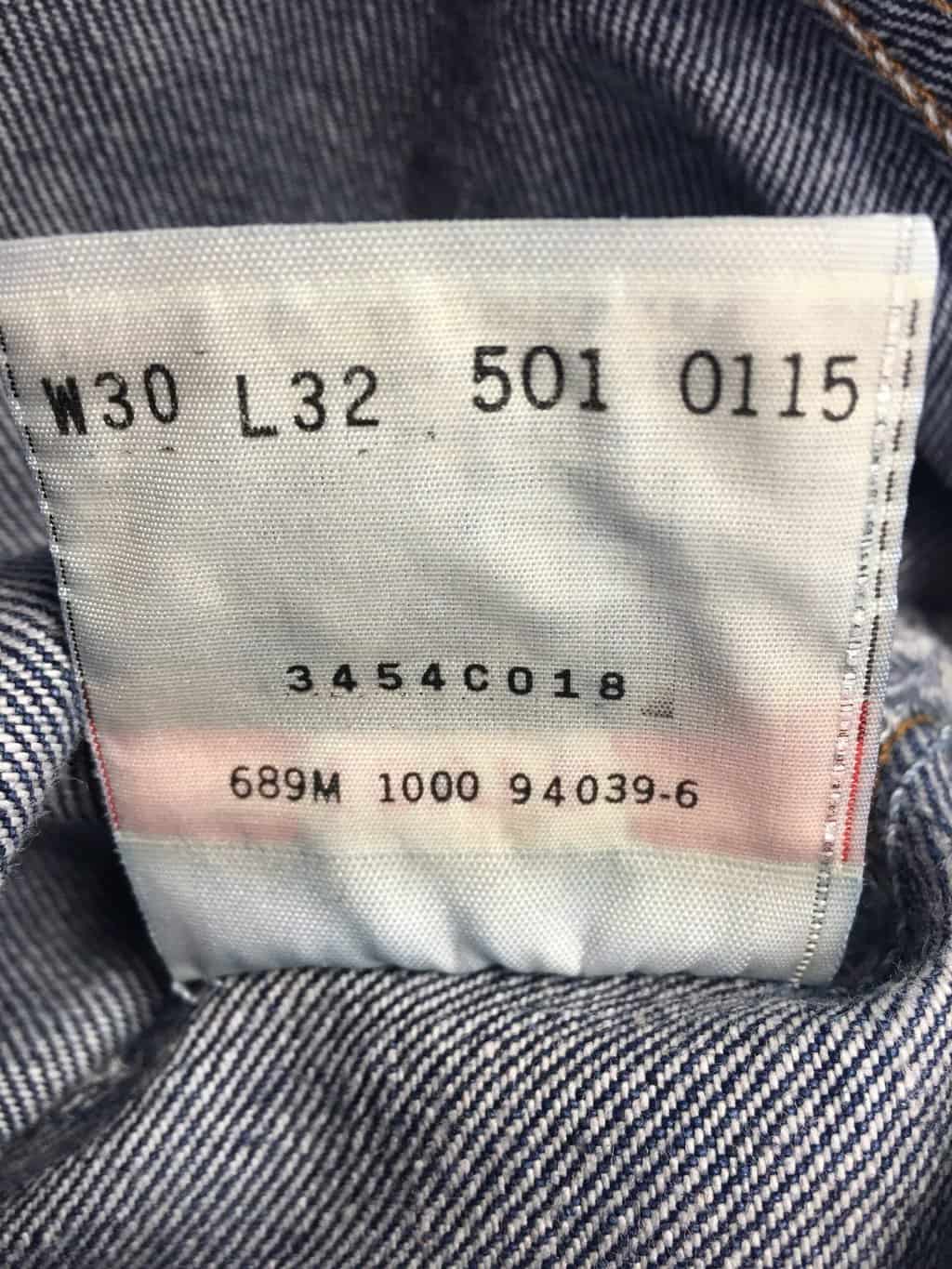 Vintage Levis 501 Jeans 28 X 31 Dark Blue Mid Wash Uk Made Late 80s Early 90s 5