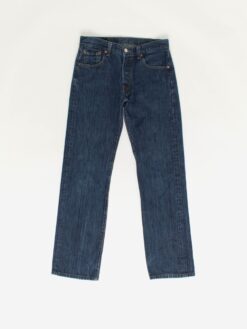 Vintage Levis 501 Jeans 29 X 305 Dark Blue Mid Wash Y2k