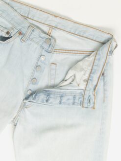 Vintage Levis 501 Jeans 30 X 31 Blue Light Wash Uk Made 90s 2