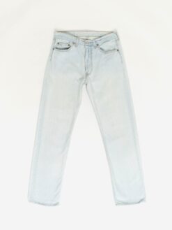 Vintage Levis 501 Jeans 30 X 31 Blue Light Wash Uk Made 90s