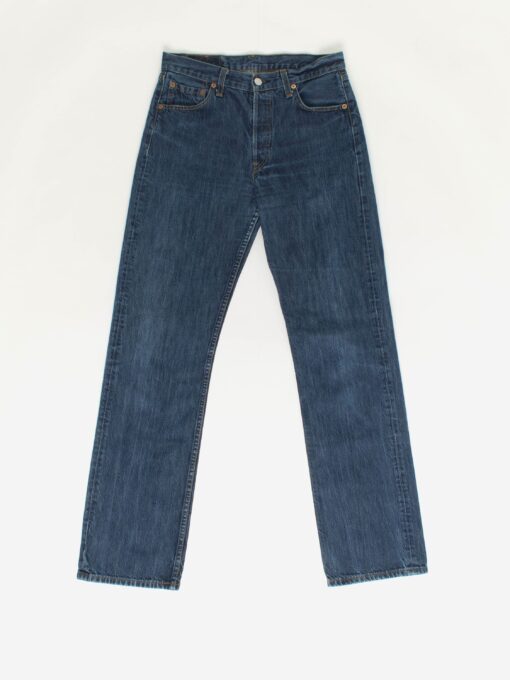 Vintage Levis 501 Jeans 30 X 33 Dark Blue Dark Wash Y2k
