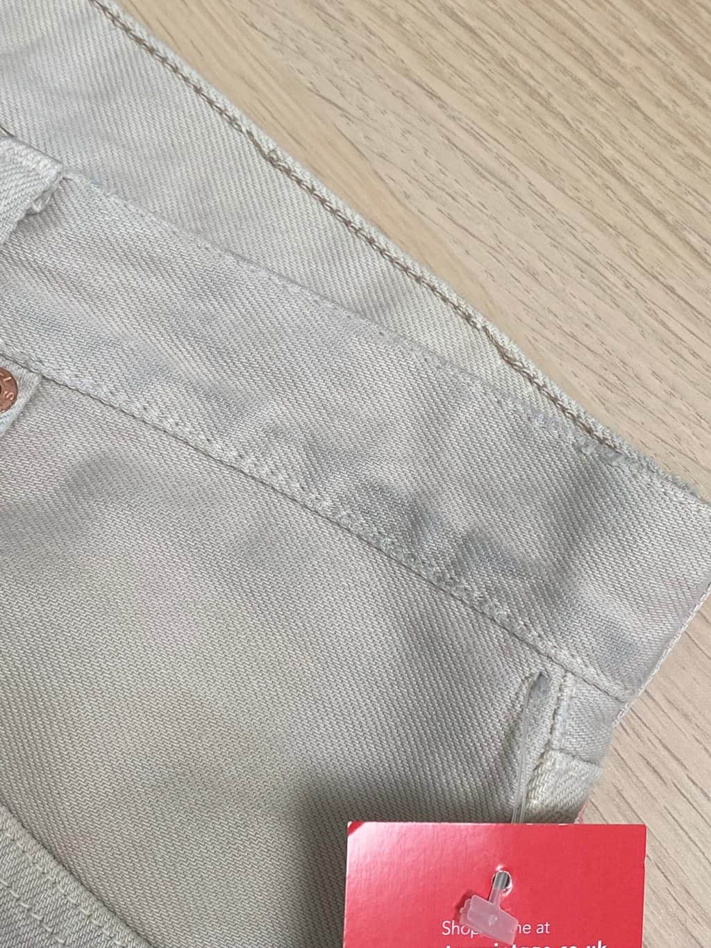 Vintage Levis 501 Jeans 31 X 31 Beige Usa Made 90s 8