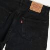 Vintage Levis 501 Jeans 32 X 35 Black Dark Wash Uk Made 90s 4