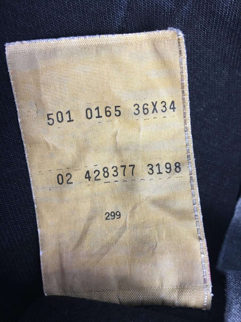 Vintage Levis 501 Jeans 34 X 33 Black Dark Wash Uk Made 90s 4