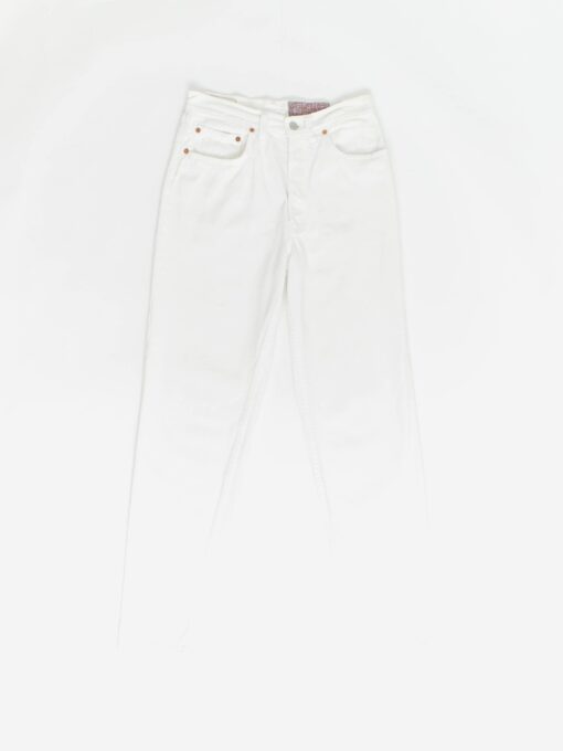 Vintage Levis 901 Jeans 28 X 295 White Uk Made 90s