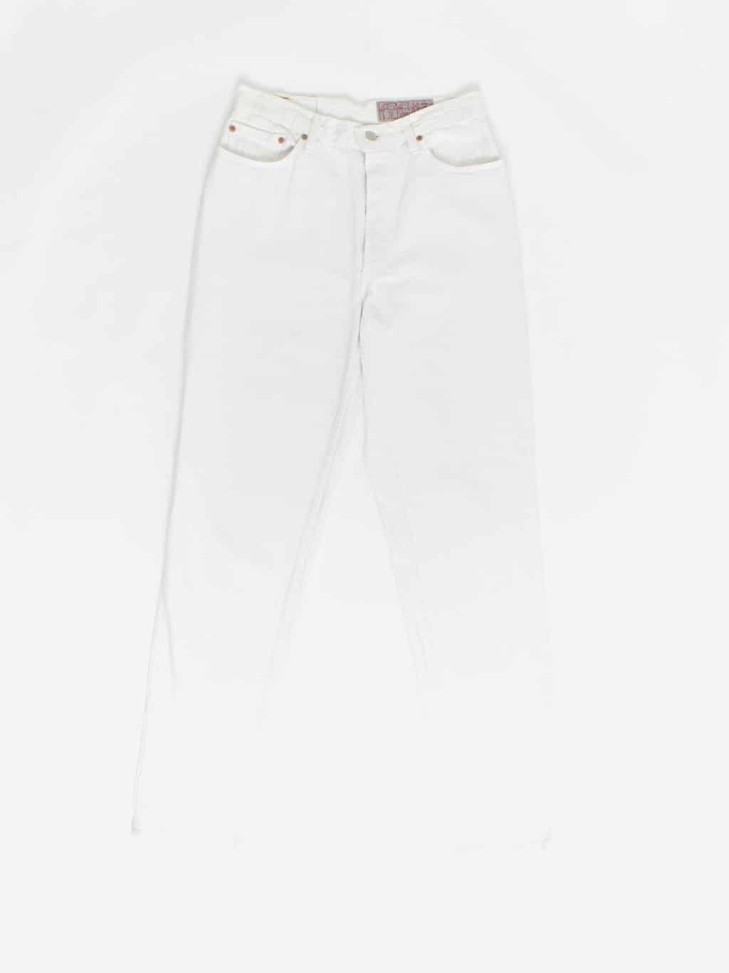 Vintage Levis 901 Jeans 29 X 315 White Uk Made 90s