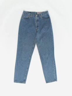 Vintage Levis 901 Jeans 30 X 295 Blue Stonewash Uk Made 90s Mom Jeans