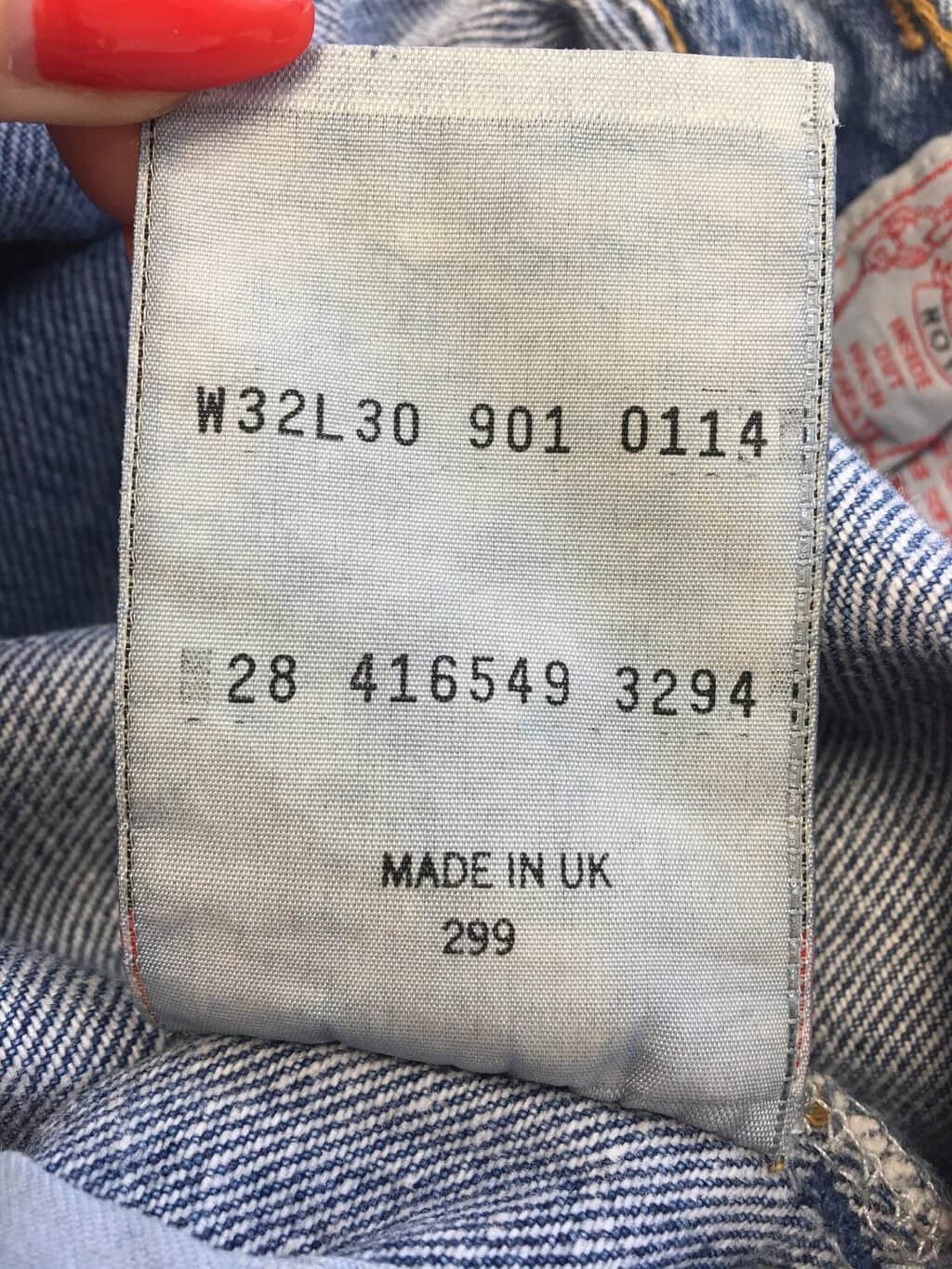 Vintage Levis 901 Jeans 30 X 295 Blue Stonewash Uk Made 90s Mom Jeans 6