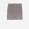 Vintage Oilily Skirt In Purple Yellow Check Medium