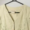Vintage Pastel Green Floral Blouse With Embroidered Details Small 2