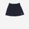 Vintage Puma Pleated Tennis Skirt In Navy Blue Small