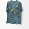 Vintage Sea Turtle T Shirt With Beautiful Aquatic Print Single Stitch Large Xl