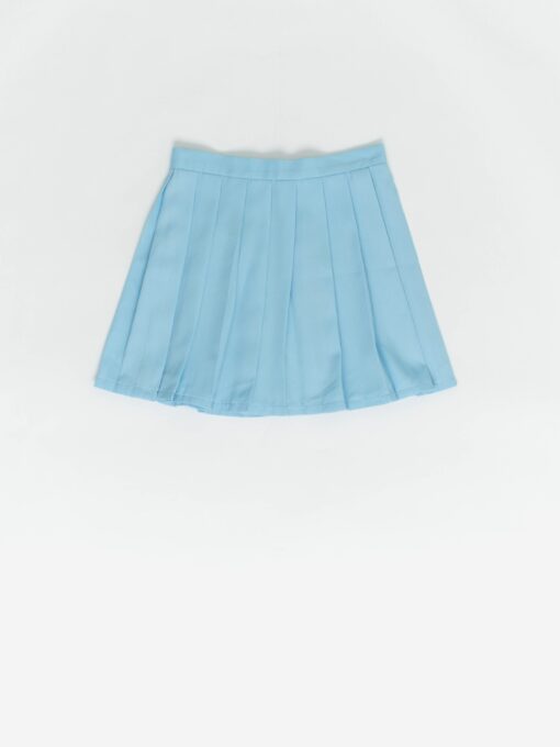 Vintage Tennis Skirt Blue Pleated Small