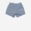 Vintage Women Denim Shorts In Blue And White Check Small 2