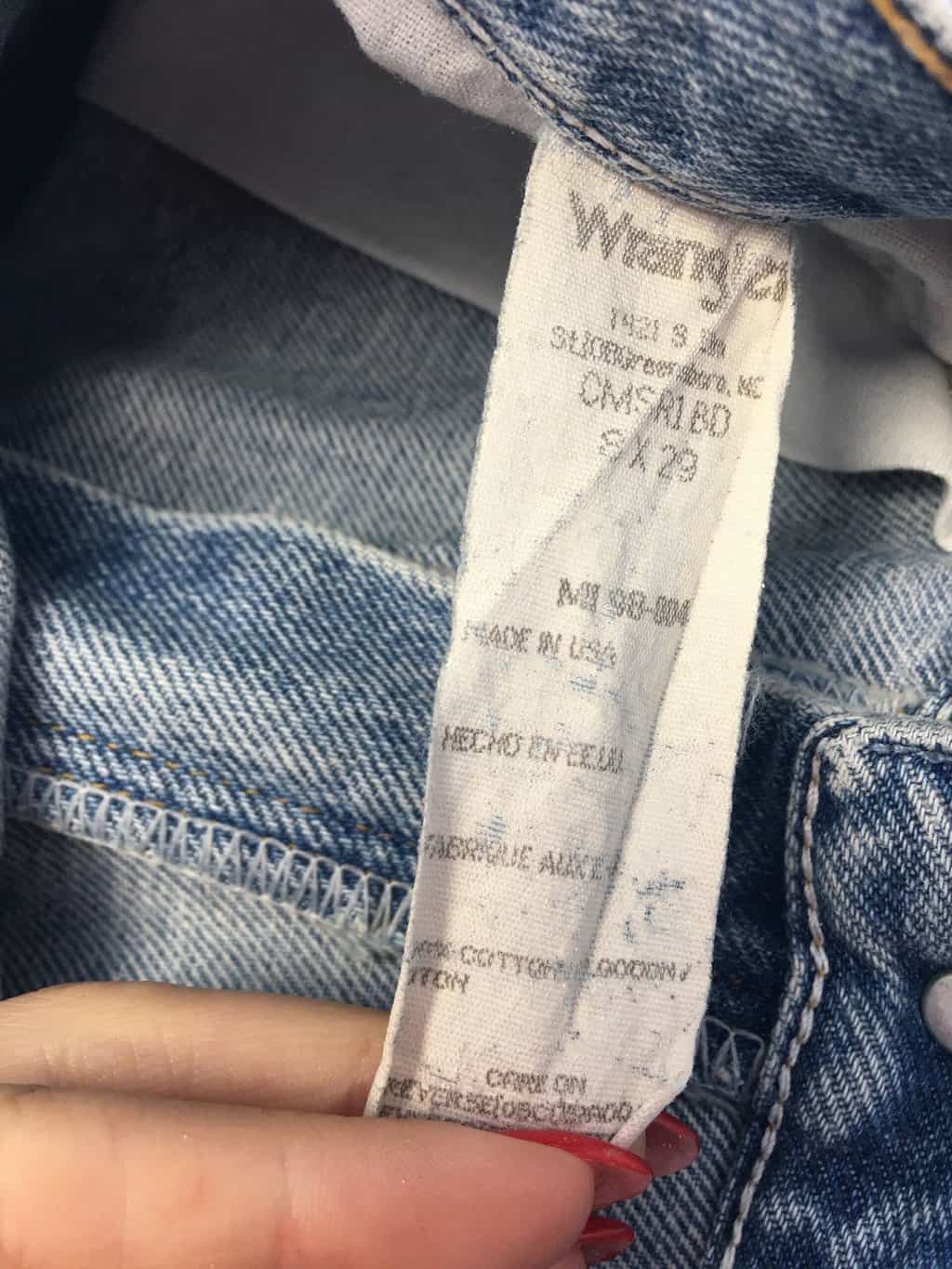 Vintage Wrangler Women Jeans 28 X 28 Blue Stonewash Usa Made 90s 5