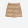 Vintage Y2k Faux Fur Mini Skirt Medium