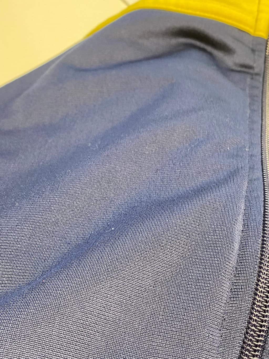 70s Vintage Adidas Track Jacket Navy Grey And Yellow Small 5