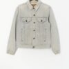 80s Levis Denim Jacket M Rare Colour Pale Grey Jean Jacket Usa Made Size 40 Small Medium