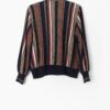 80s Striped Cardigan In Blue Red And Green With Gold Double Button Detail By Grazia Made In Italy Large 3