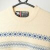 80s Vintage Eisbar Wool Jumper In Beige And Blue Made In Austria Medium 2