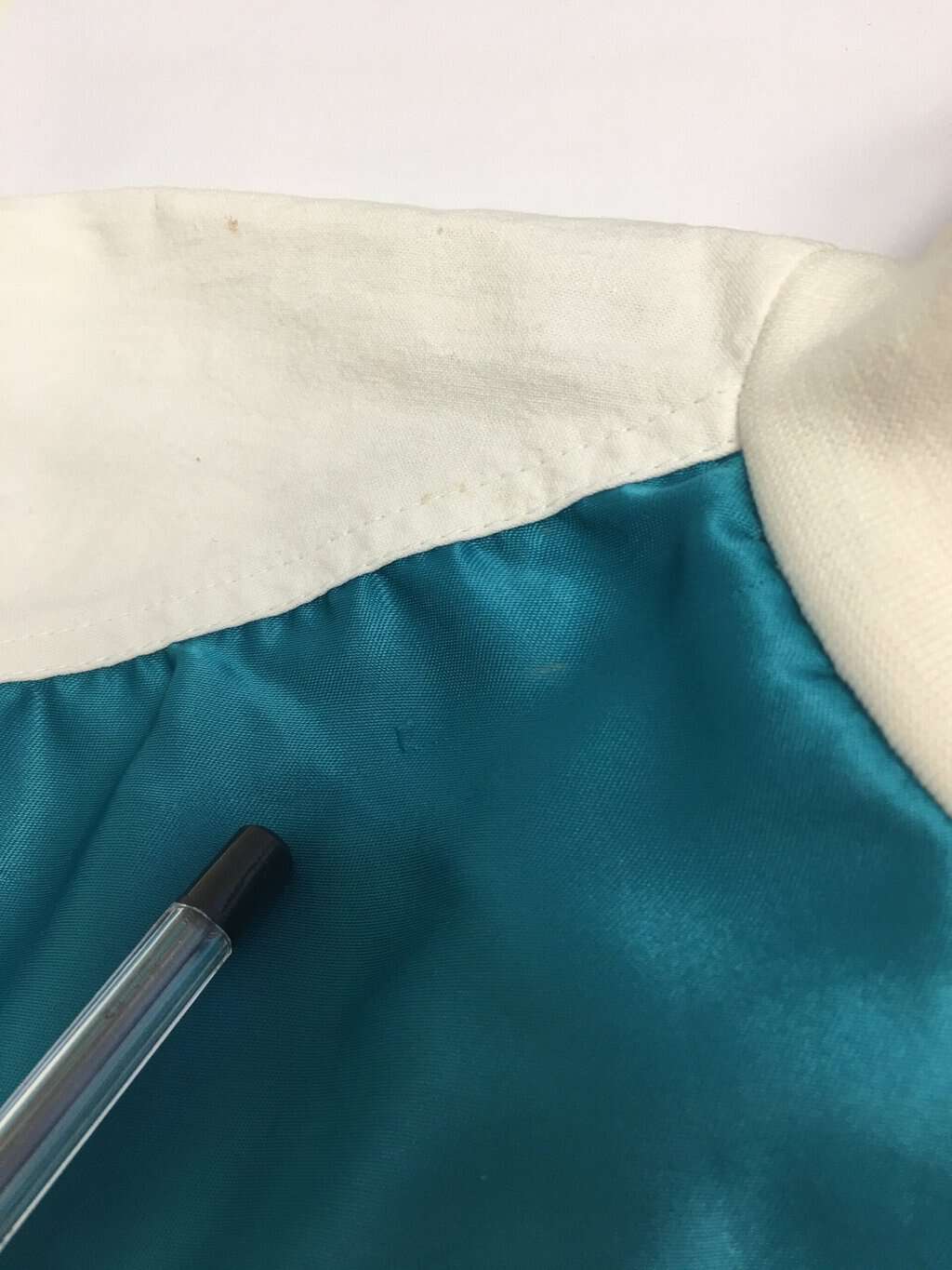 80s Vintage Track Jacket In Teal Blue Grey Bronze And White Xl 4