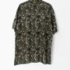 90s Patterned Silk Shirt With Green Geometric Pattern Medium Large 3
