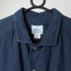 90s Vintage Denim Shirt In Dark Blue Short Sleeved Small Medium 2