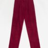 Deadstock 70s Vintage Lee Corduroy Trousers 31 X 36 Deep Red Soft Cord Rare With Original Tags