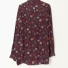 Vintage 80s Burgundy Shirt With Artistic Window Motifs Xl 3