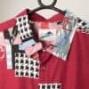 Vintage 80s Vogue Cover Print Shirt In Red With 1920s Fashionista Portrait Xl 2xl 2