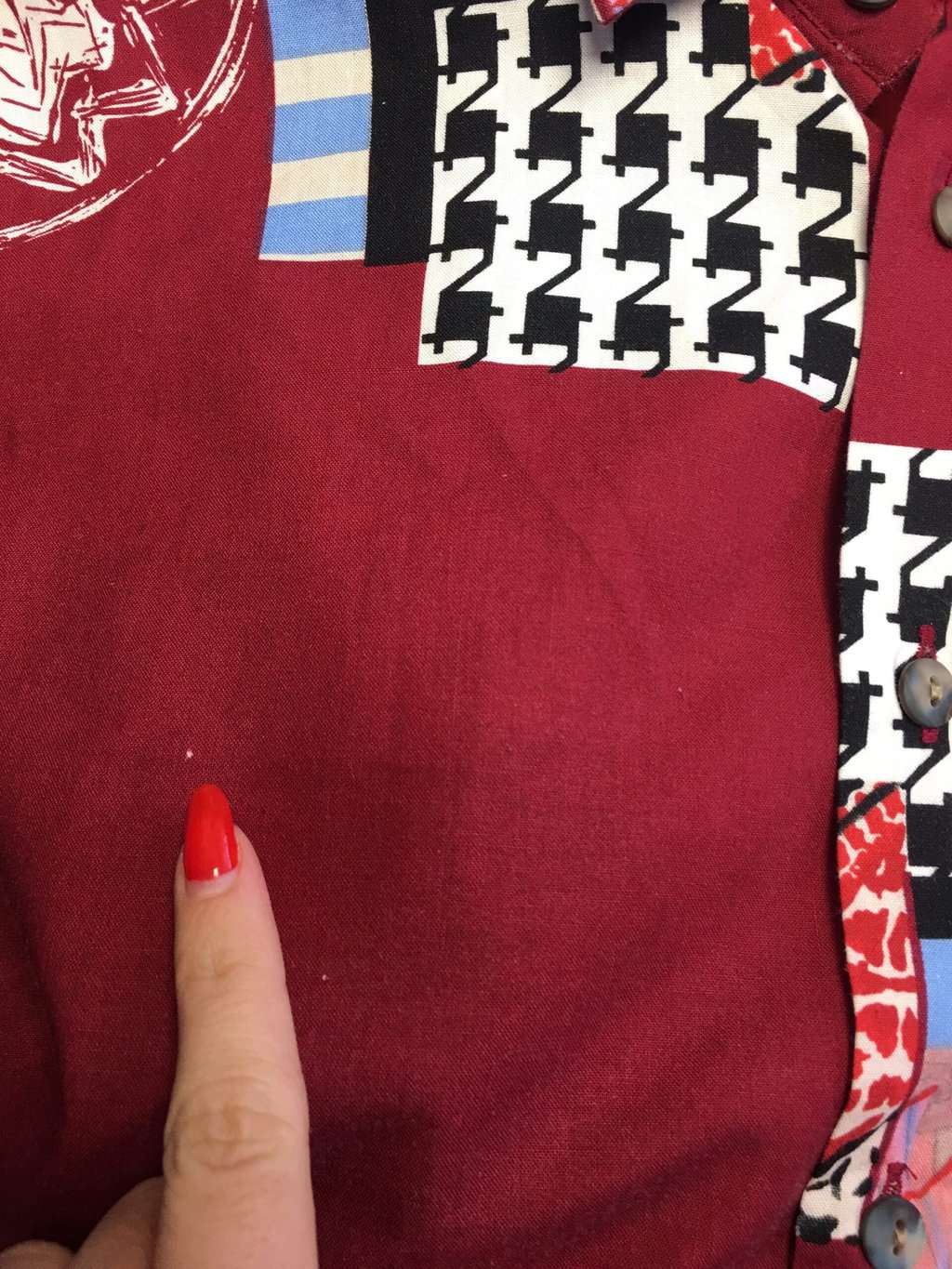 Vintage 80s Vogue Cover Print Shirt In Red With 1920s Fashionista Portrait Xl 2xl 4