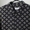Vintage Black Diamond Print Shirt With Pink Polka Dots 2xl 2
