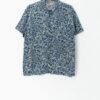Vintage Hilo Hattie Hawaiian Shirt Blue And Green Floral Design Small Medium