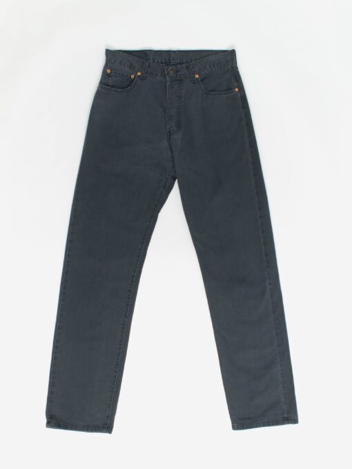 Vintage Levis 517 Jeans 31 X 33 Grey Blue Dark Wash Italy Made 90s