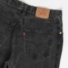 Vintage Levis 901 Jeans 28 X 31 Black Stonewash Uk Made 90s 4