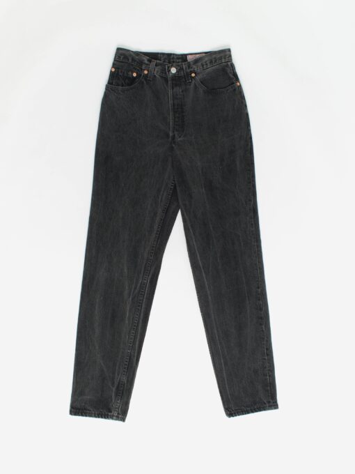 Vintage Levis 901 Jeans 28 X 31 Black Stonewash Uk Made 90s