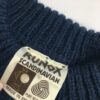 Vintage Runox Scandinavian Wool Jumper Chunky Knit Jumper In Blue And Cream Medium 4