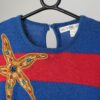 80s Vintage Umi Collections Knitted Top With Shells And Starfish Red And Blue By Anne Crimmins Medium 2