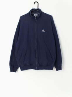 90s Adidas Track Jacket In Navy Blue Large