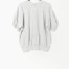 90s Vintage Champion Short Sleeve Sweatshirt In Soft Grey Made In Italy Medium Large 3