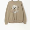 90s Westie Dog Sweatshirt With Large West Highland Terrier Graphic And Facts Large