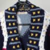Epic Vintage Wool Cardigan Coat In Navy With Multicoloured Palm Trees And Love Hearts Large Xl 2