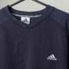 Vintage Adidas Sweatshirt Y2k Navy Blue With White Stripes Xl 2
