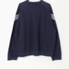 Vintage Adidas Sweatshirt Y2k Navy Blue With White Stripes Xl 3