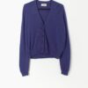 Vintage Purple Fine Knit Cardigan By United Colors Of Benetton Small Medium