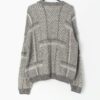 Vintage St Michael Jumper With Mottled Fabric And Geometric Pattern Large 3